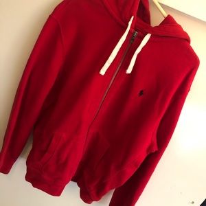Polo zip up hoodie
